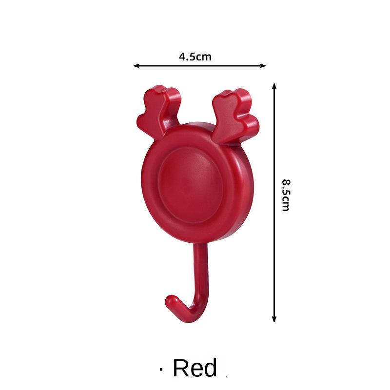 3992 Крючок для ванной комнаты, прочный, без проколов, для двери, для кухни, ванной, без гвоздей, настенный крючок 1pc красный