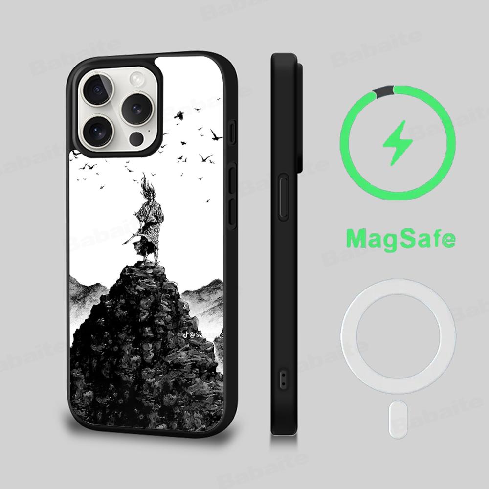 Japanese Vagabond Phone Case Magnetic Case For IPhone 16 14 13 12 11 15 Pro Max Plus For Magsafe Wireless Charge Cover