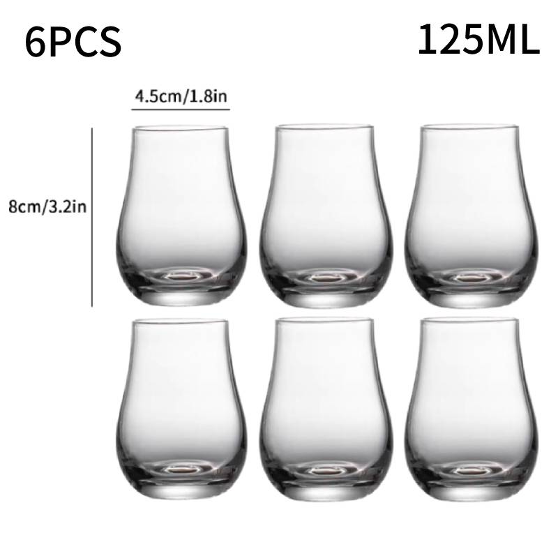 1/2/4/6 stk Whiskeyglass Scotch Likør Barutstyr Øl Brennevin Vinglass XO Whiskey Krystallglasskopp Scotch Likør Vinglass