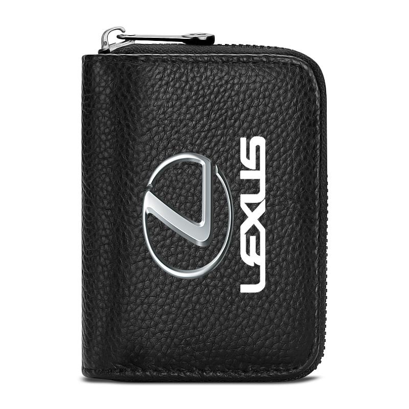 

Leather Car Driver s License ID Card Bank Card Wallet Car Accessories For Lexus ES300 RX330 RX300 GS300 IS250 IS200 CT200h NX RX чёрный