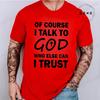 Talk To God Jesus T Shirt Print Tees for Men Fashion Casual T-Shirts Short Sleeve for Summer Clothing Oversized Tee Tops Gifts