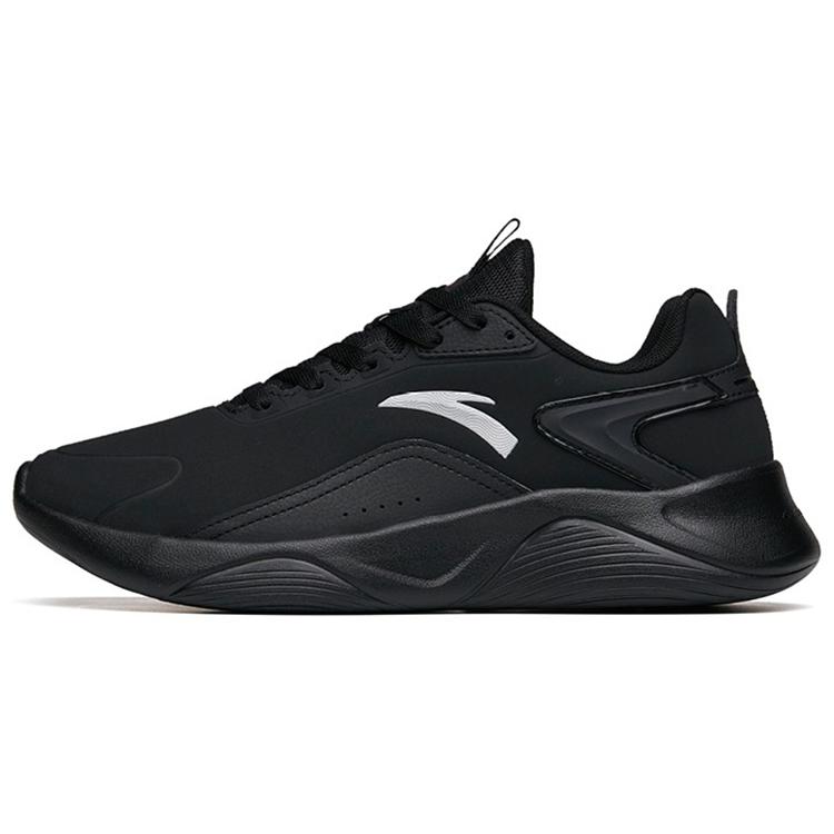 New Anta Cushioned Slip-Resistant Abrasion-Resistant Low-Top Running Shoes Men's Pure Black 112215571-7