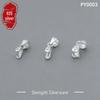 Sterling Silver U-Shaped Clasp for Versatile Jewelry and Jade Pendants