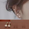 High Quality 3mm 4mm 5mm Little Zircon Stud Earrings for Women Exquisite Silver Color Stainless Steel Piercing Earring Jewelry