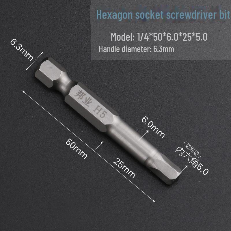 Bangye S2 Stahl Magnetischer Sechskant-Druckluftschraubendreher-Bohrer-Set 1,5–6 mm