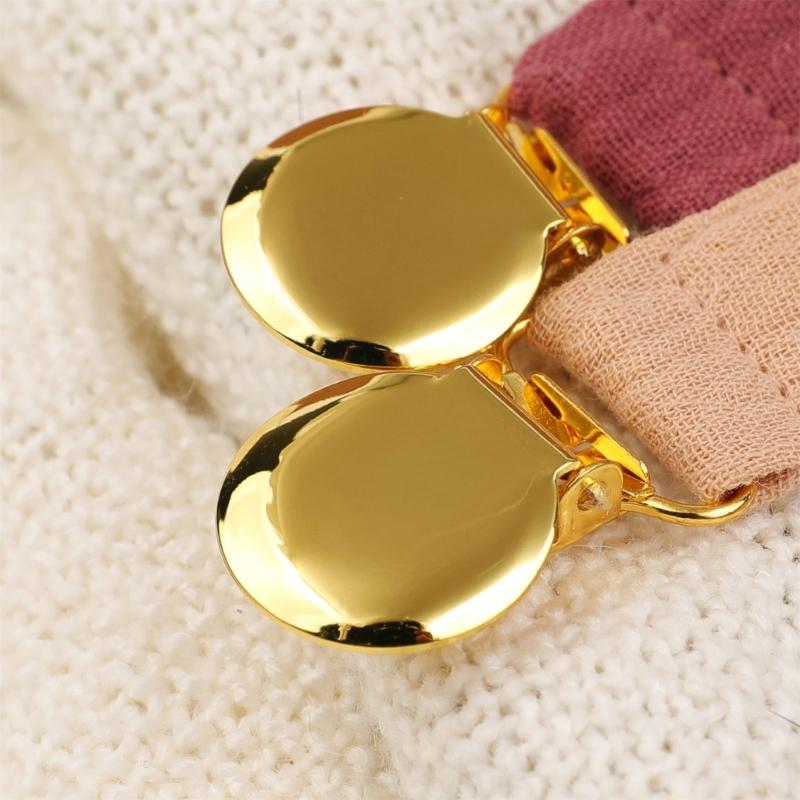 Ser of 5Pcs Pacifier Clip Chain for Baby Soft and Safe Infant Toddler Soother Holder Rope Prevent Loss and Contamination