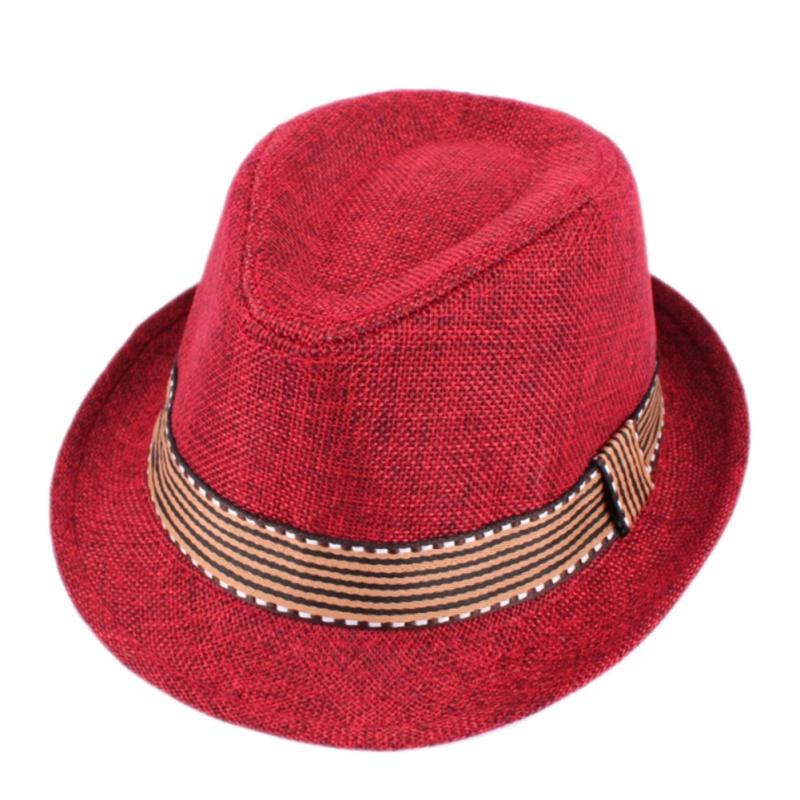 Autumn Boys Girls Children Solid Sun Hats Caps Toddler British Jazz Style Fedoras Headwear
