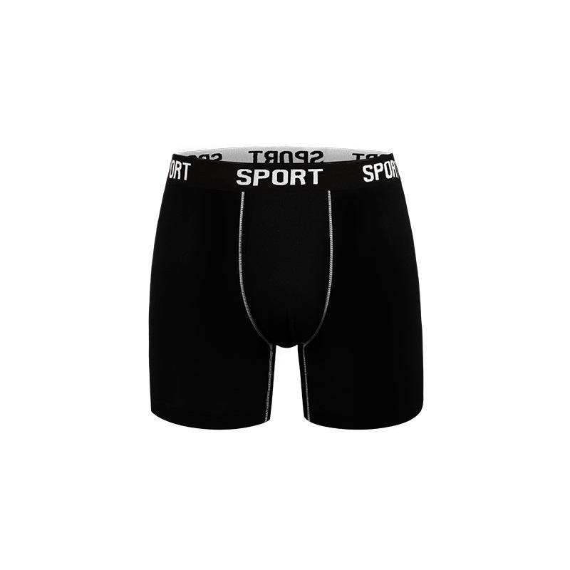 

Men s Mid-Length Solid Boxer Briefs: Comfortable Four-Needle Six-Thread Design for Daily Wear XXL білий
