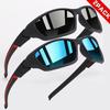 2PCS Colorful Sports Sunglasses - Wraparound Design UV400 Unisex Comfort Fit for Cycling Hiking Outdoor 7