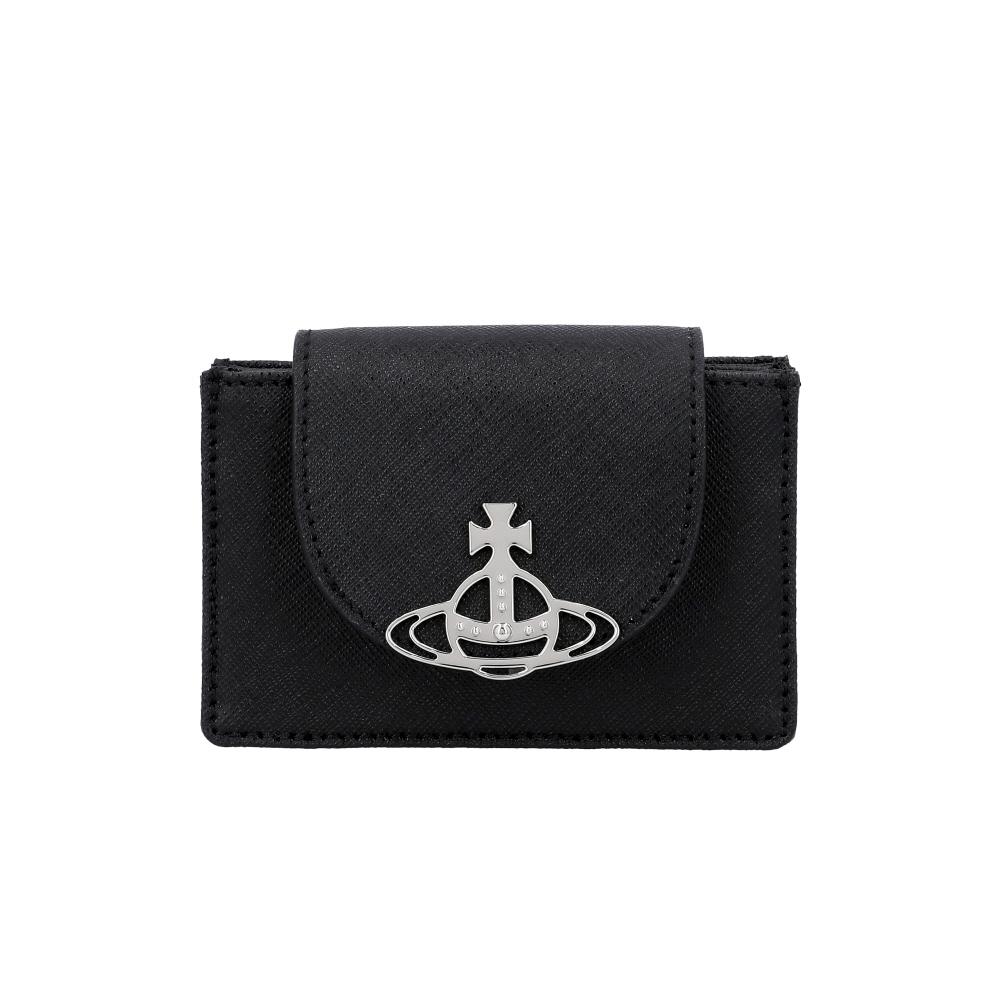 

Vivienne Westwood Saffiano Flap Card Wallet L001n N401 5402000BW L001N N401