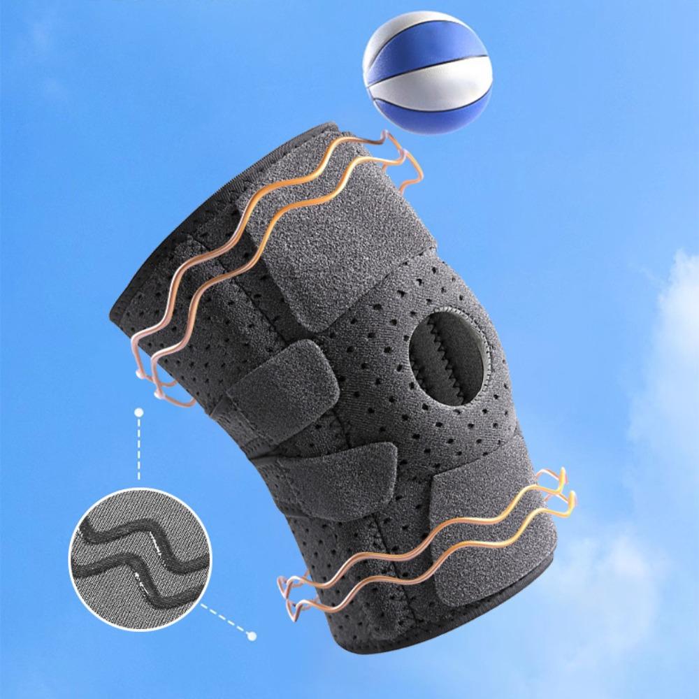 Verstellbare Kinder Knieschoner Knieunterstützung Sport Kniebandage Patella Schutzband Tennis