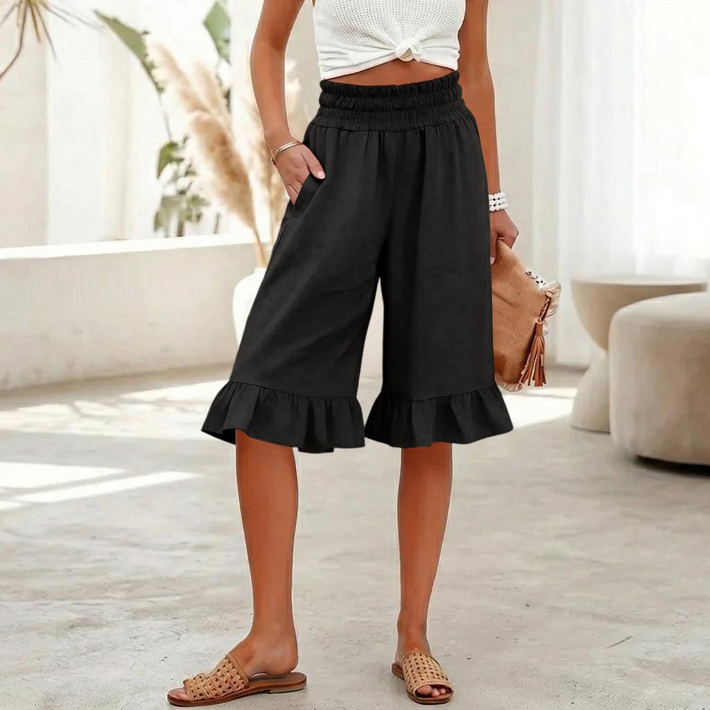 Damen Palazzo-Hose, Sommer, lässig, fließend, weites Bein, Strand, Reisen, Urlaub, Outfits