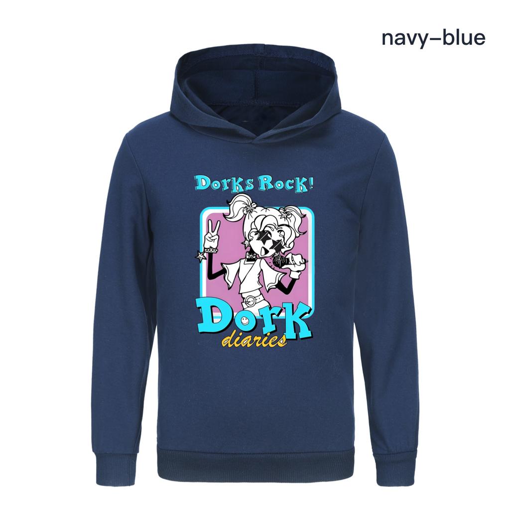 Girls Versatile Printed Comfortable Hooded Sweater Casual Loose Hoodies Sweatshirts Girls