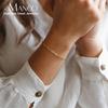 EManco Not Dark Stainless Steel Bracelet for Women Minimalist Chain Bracelet Women Stainless Steel Jewelry