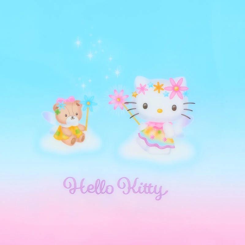 Sanrio Hello Kitty A4 Průhledný pořadač s 5 kapsami ( Fantasy Anděl ) Japonsko NOVÉ Postavičky Sanrio