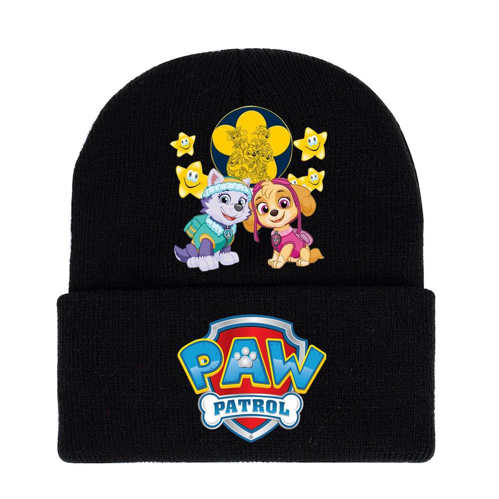 Paw Patrol Unisex Knitted Hat: 2024 Autumn/Winter Trendy Outdoor Warm Knit