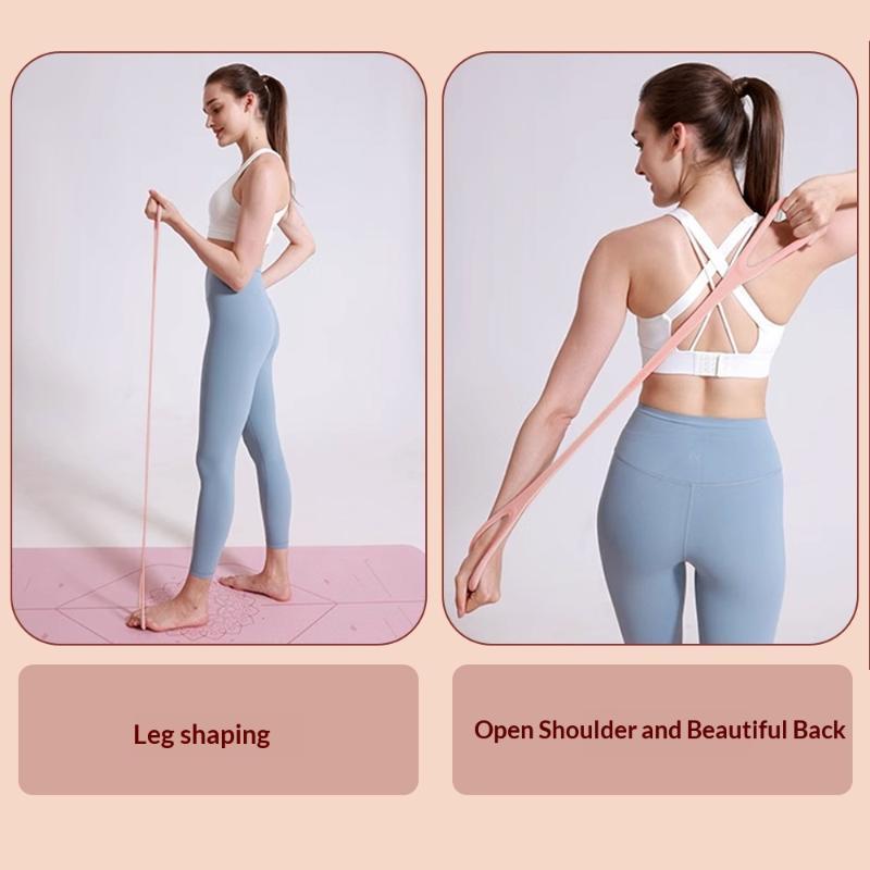 Silicone Resistance Bands Non-Slip Tension Stretch Straps For Fitness Yoga Universal Elastic Fitness Stretching Rope