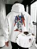 Sudadera con capucha para hombre Gundam Alta Calidad Cálida Otoño Invierno Jersey Holgada Estilo Callejero Casual Manga Larga Sudadera