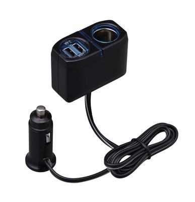 Divisor de Tomada de Isqueiro de Carro SEIWA com 2 Portas USB e Cabo F275,