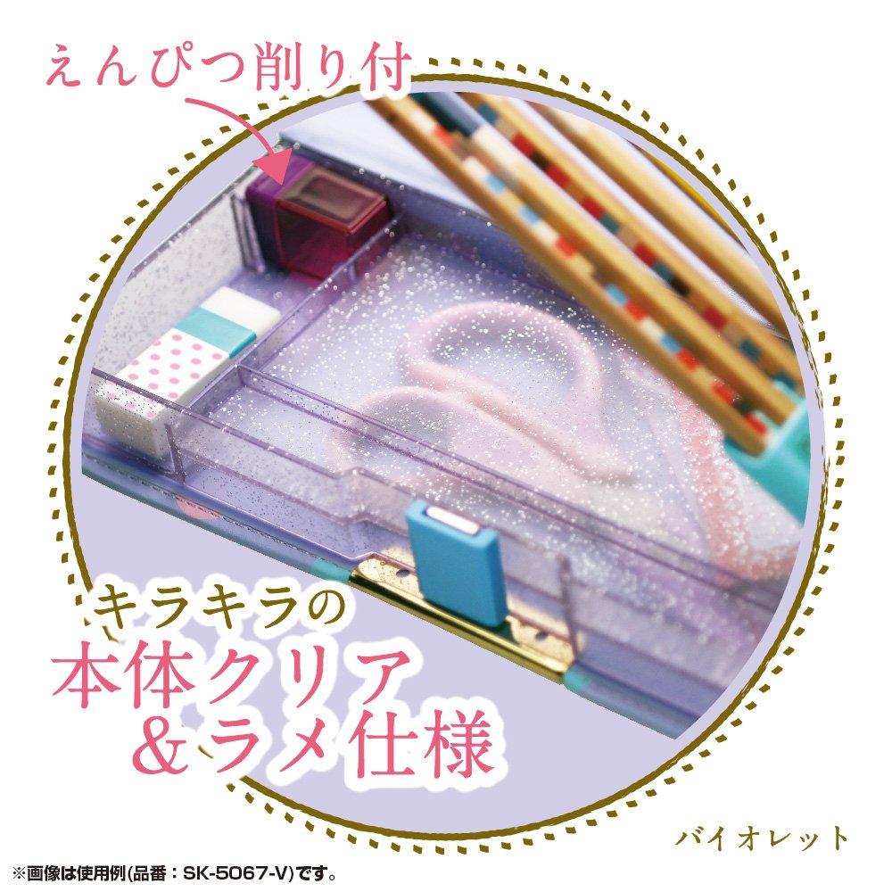 Sonic Pencil Case with Pencil Liana Double-Sided Holder, Tiara, Violet, SK-5067-V