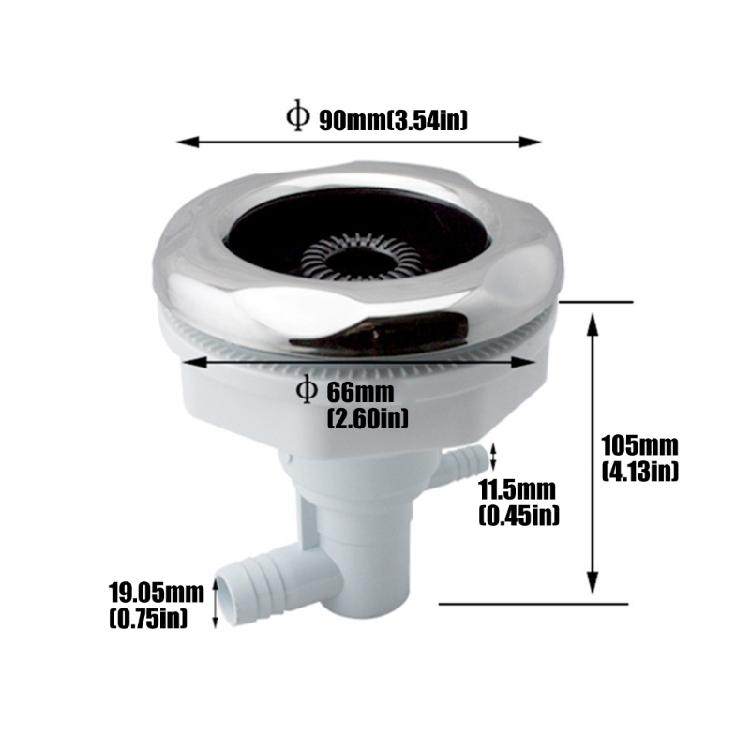 Universal Bath Tubs Jet Nozzle Hot Tubs Air Jet Nozzle Massage Bathtubs Jet Nozzle For Hydrotherapy Experience