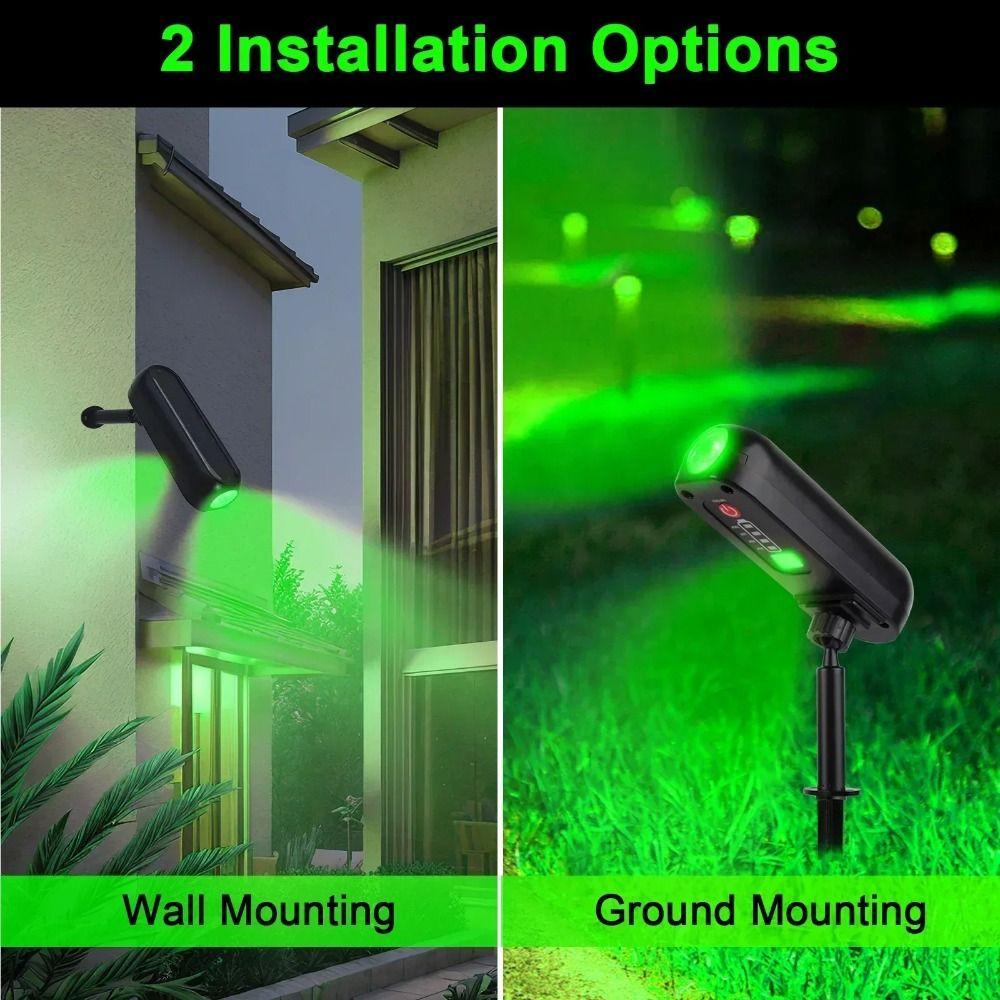 New 2-in-1 Solar Spotlight Waterproof Rotatable Wall Lamp High Brightness Adjustable Garden Lawn Lights Garden Decoration
