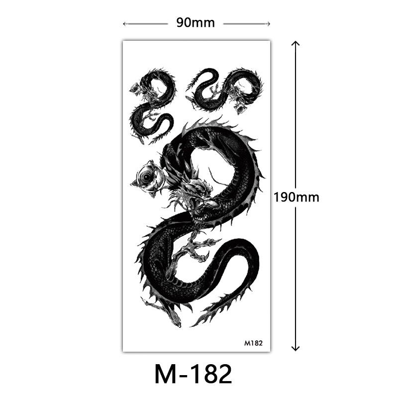 Wasserdichtes dreidimensionales Farbdruck-Tattoo-Sticker, Schmetterling Blume Tier Tattoo