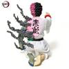 Akaza Kneeling Gk Figure Douma Sitting Noodle Stopper Anime Figurine Statue Collectible Model Desktop Decoration Gift For Fans