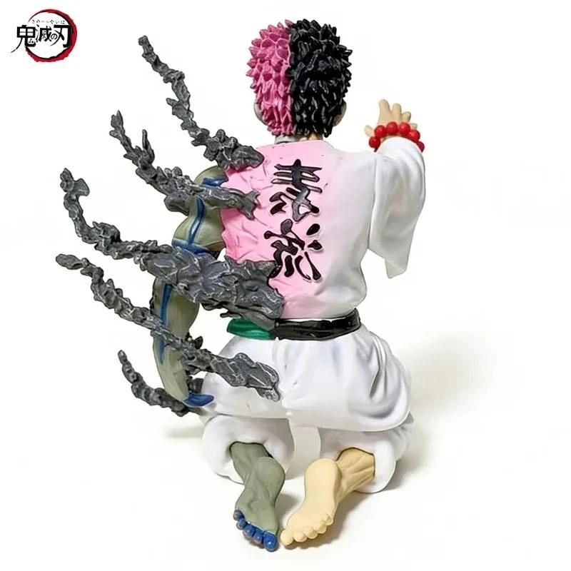 Akaza Kneeling Gk Figure Douma Sitting Noodle Stopper Anime Figurine Statue Collectible Model Desktop Decoration Gift For Fans