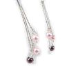 Les Trésors De Lily [G1947] - Boucles Argent 'Sissi' rose violet