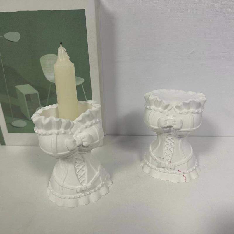 Skirt Vase Silicone Mould Handmade Woman Dress Candle Molds DIY Epoxy Resin Casting Moulds DIY Gypsum Flower Pots Making
