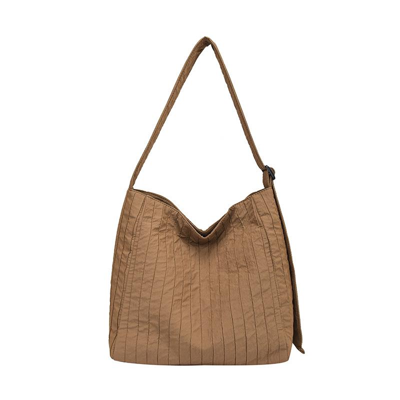 

Вместительная сумка под мышкой женская 2025 новая простая текстура сумка-мессенджер для通勤 модная холщовая сумка-тоут для студентки хаки