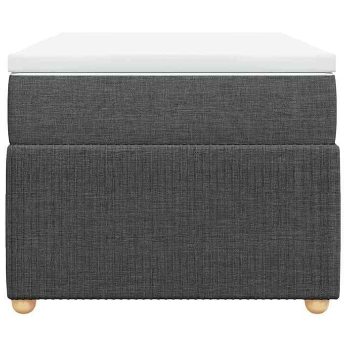 Maison Exclusive - Sommier à lattes de lit avec matelas Gris foncé 100x200cm Tissu