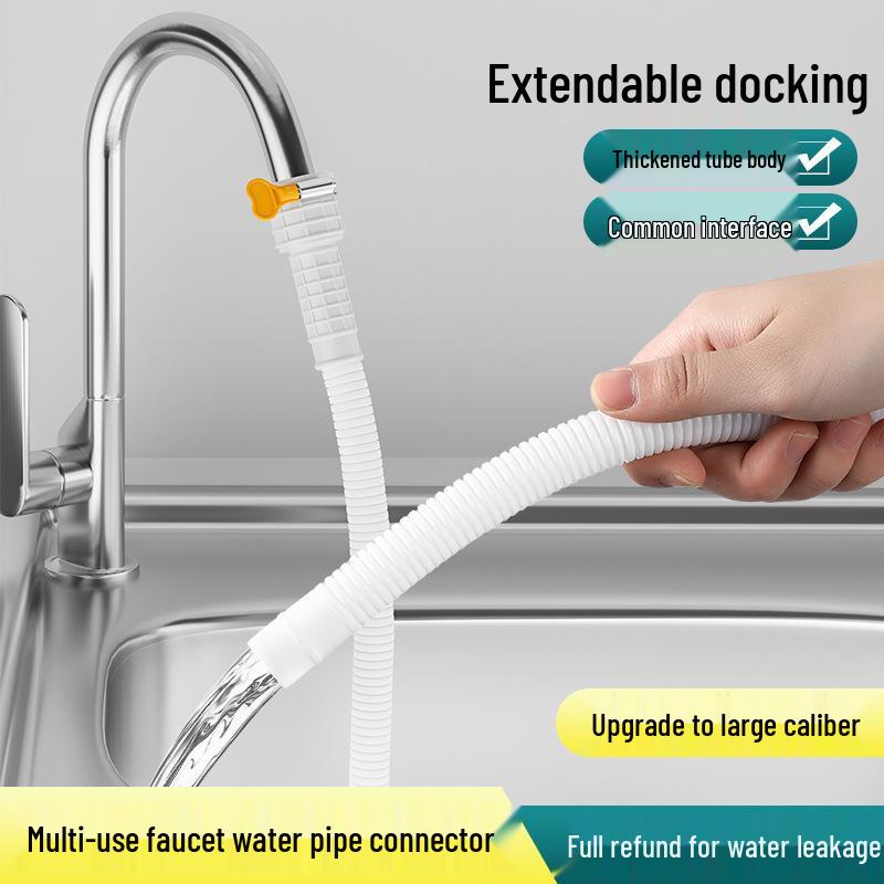 Пластиковый удлинительный шланг для крана для подключения воды 0.5m