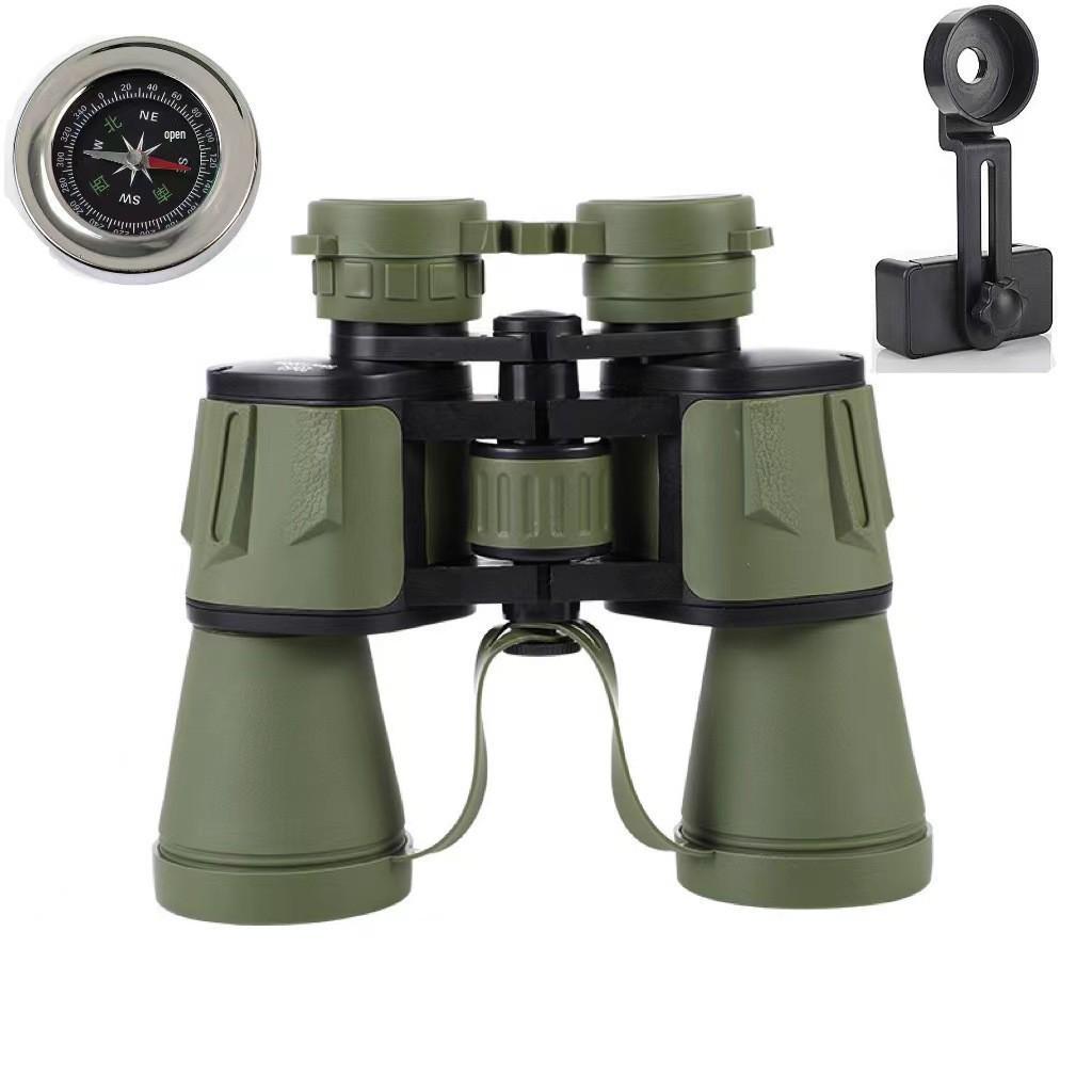Blade 20x50 HD Binoculars, High Magnification, Green Film, Wide-Angle Lens, Ideal for Outdoor Travel