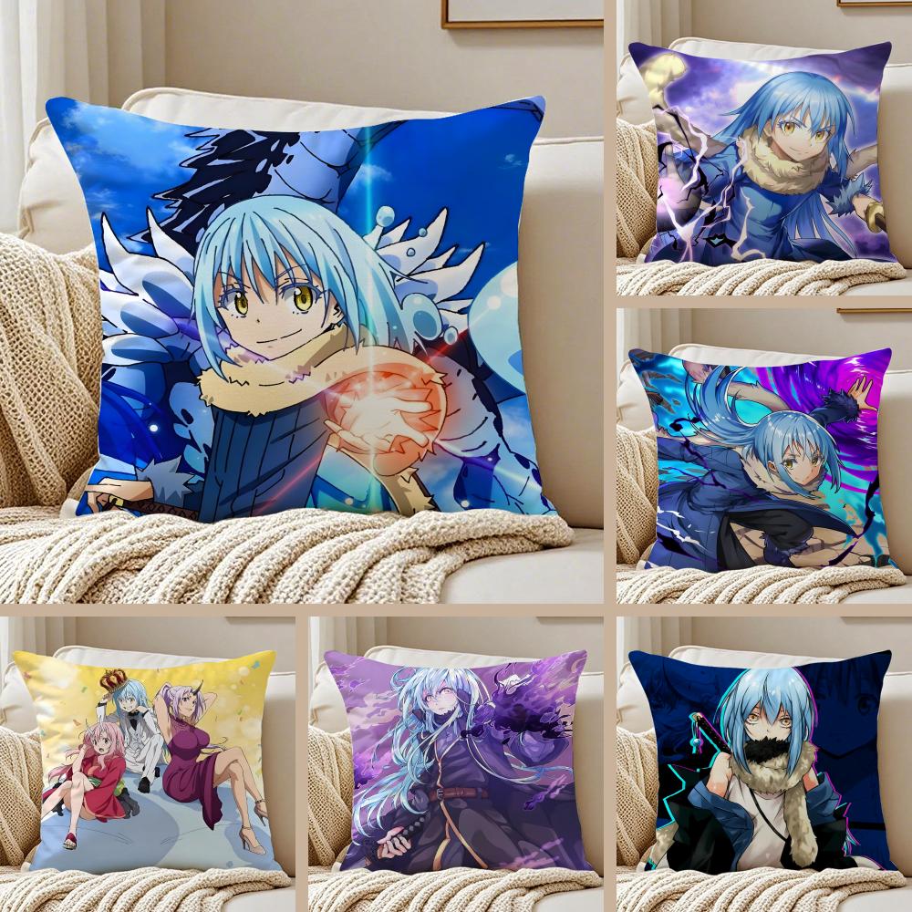 Anime That Time I Got Reincarnated as a Slime Kissenbezug Kissenhülle Milbenschutz Wohnzimmer Sofa Dekor Kissen Zimmer