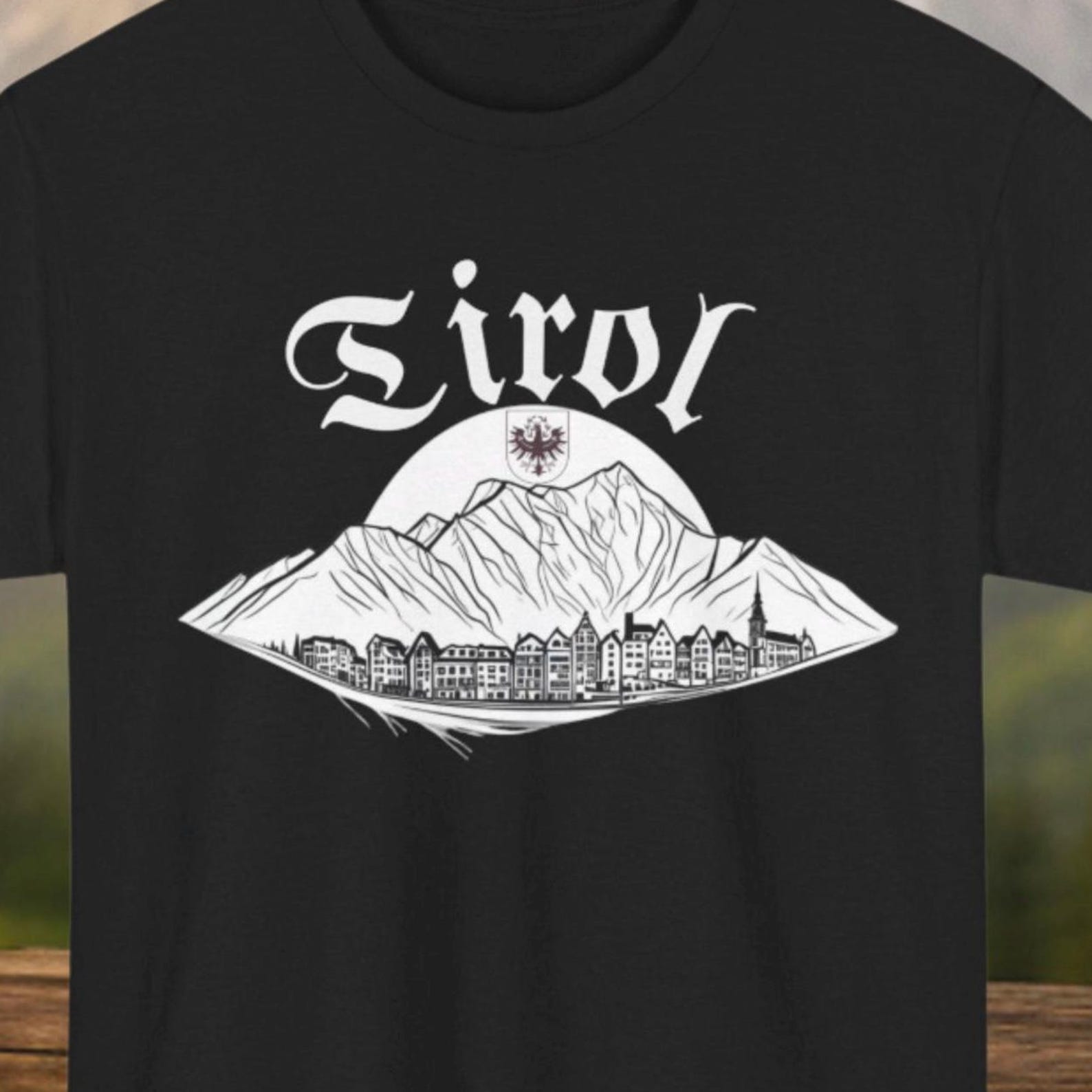 Tyrol T-shirt – Mountain love & Alpine motif – Gift for hikers, nature lovers, outdoor enthusiasts – Souvenir from the mountains S