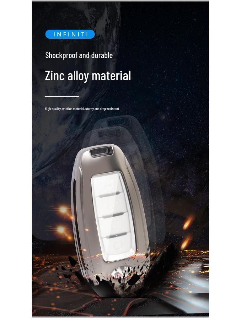2022 Infiniti Q50L/QX50/QX60 Car Keycase: Durable Metal Keychain Bag