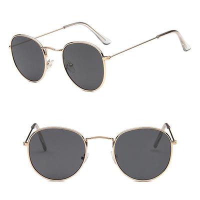 Lenti rotonde oceaniche Moda unisex vintage Occhiali da sole Uomo Donna Occhiali da sole Montatura in metallo UV400