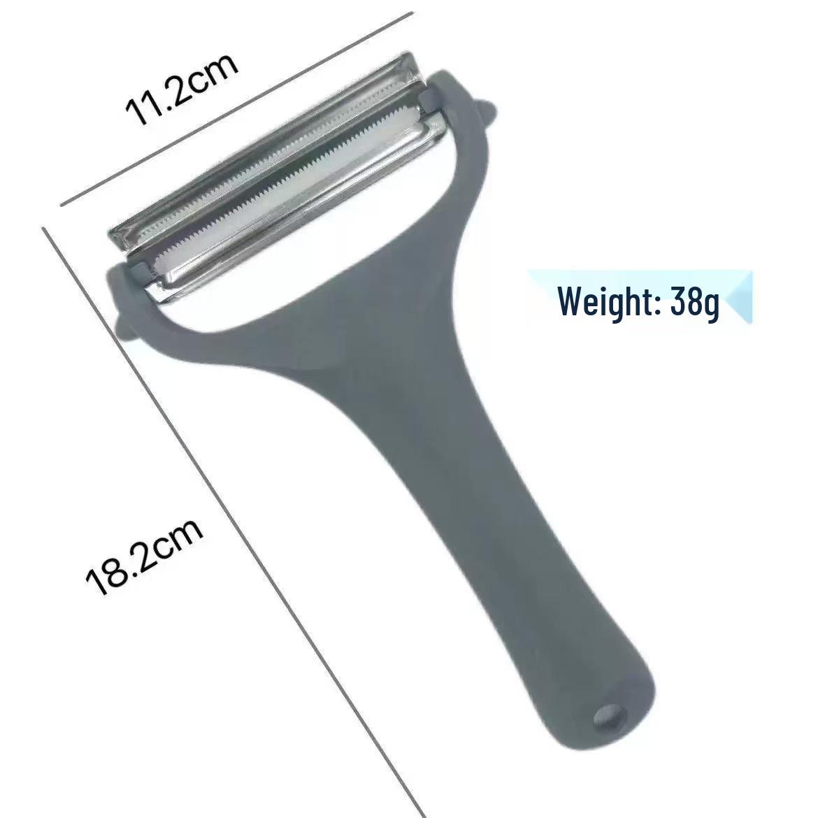 Stainless Steel Double Blade Cabbage Shredder & Multi-functional Manual Peeler