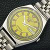 GENUINE VINTAGE SEIKO 5 AUTOMATIC JAPAN 6309A MENS YELLOW DIAL WATCH A702706-1