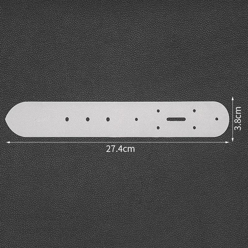 Belt Punching Positioning Template, Acrylic Version 5 Model Vegetable Tanned Belt Fixing Plate, Positioning Plate
