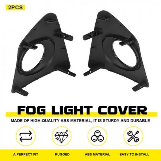 Left Right Side Bumper Fog Light Lamp Bezel Cover For Toyota Corolla S 2014-2016