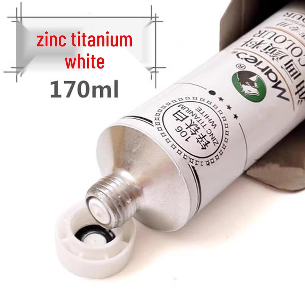 Zinc Titanium White Oil Paint 106 for Artistic Canvas Painting