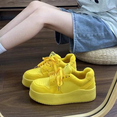 Summer Dopamine Platform Heightening Board Shoes Women's Trendy New Versatile Sports Fashion Break