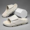 Summer Comfort Massage Slippers: Lightweight Shock-Absorbing Single Strap Sandals for Outdoor and Beach, Available In Large Sizes.