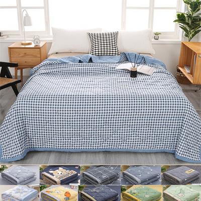 2024 Cool Water Wash Double Combination Summer Cool Quilt Cold Air Condition Thin Blanket Home Decor