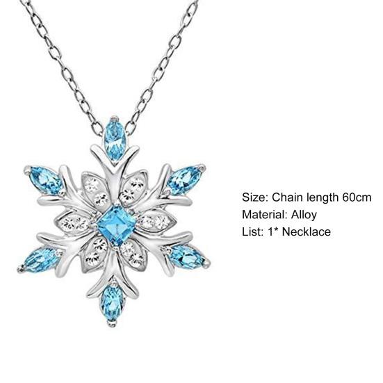 Colier pentru Doamne cu Pandantiv Fulg de Nea Bijuterii Colier cu Pandantiv Elegant pentru Femei pentru Exterior