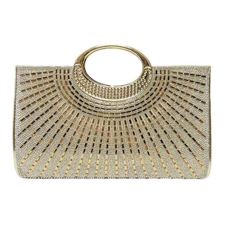 Handtasche, Leichte Luxus-Dinner-Tasche, Modische Strass-Kettentasche, Hochwertige Umhängetasche