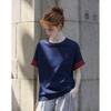 Women's Oxygen Cotton Embroidered Color Block T-shirt